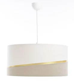 Swing Hängeleuchte Version 1 Kunststoff Schwarz Beige, Weiß, Gold 40cm