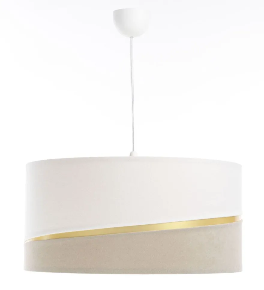 Swing Hängeleuchte Version 1 Kunststoff Schwarz Beige, Weiß, Gold 40cm