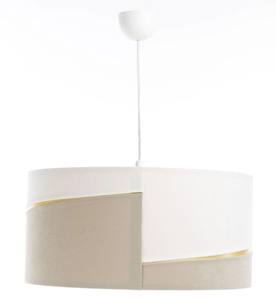 Swing Hängeleuchte Version 1 Kunststoff Schwarz Beige, Weiß, Gold 40cm