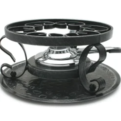 Swissmar Käsefondue Set 9-tlg. Keramik weiss Fondue Topf Ø 23 cm für 6 Personen