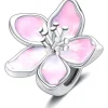 Symretie 925 Sterling Silber Charm Anhänger Schmetterling Herz für Damen