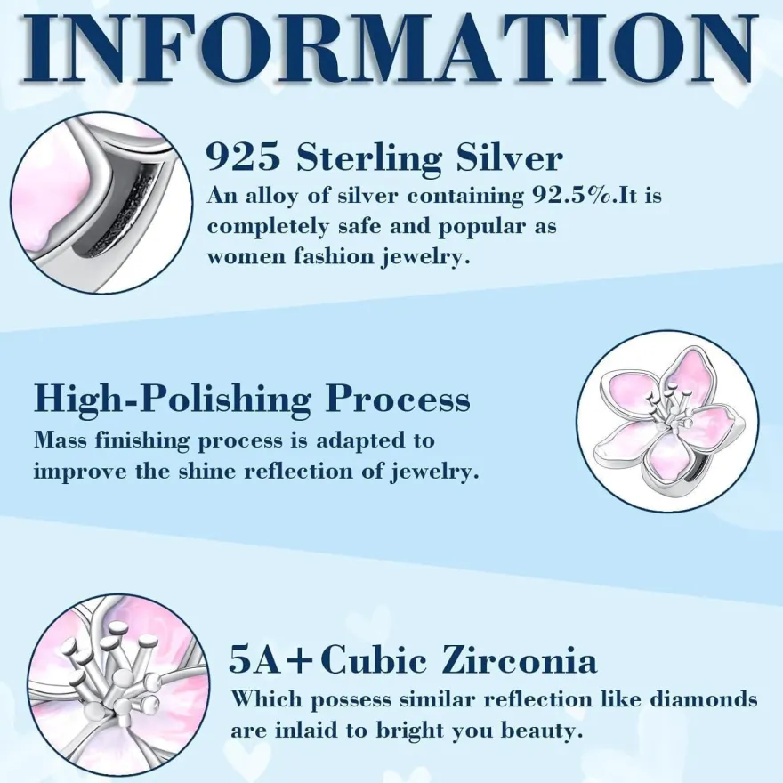 Symretie 925 Sterling Silber Charm Anhänger Schmetterling Herz für Damen