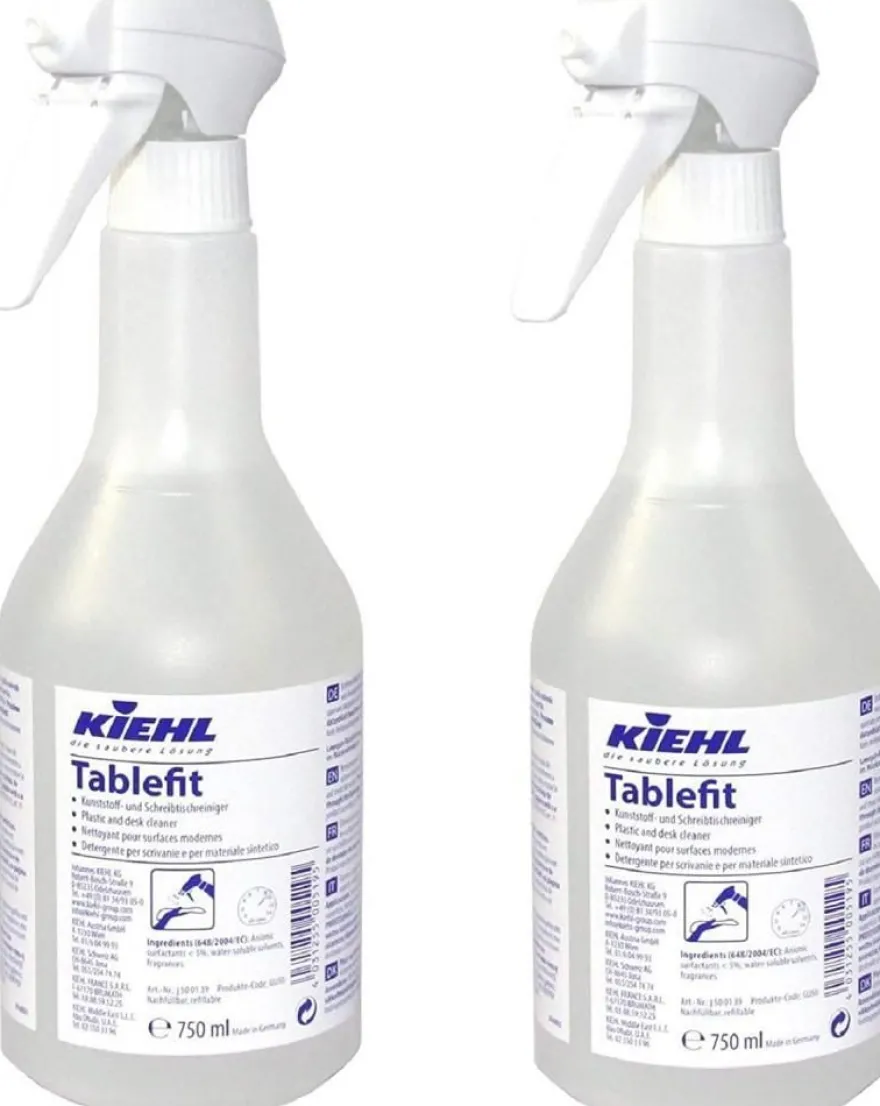 Tablefit (2 x 0,75 ltr.) - Kunststoff- und Schreibtischreiniger - Klebereste- Bleisti