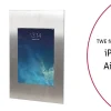 TabLines TWE056E Tablet Wandeinbau für Apple iPad Air 2, Edelstahl