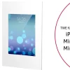 TabLines TWE014W Tablet Wandeinbau für Apple iPad Mini 4/5, weiß