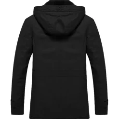 Tacvasen Herren Winterjacke Warme Fleecejacke Militärjacke Lässige Gefütterte