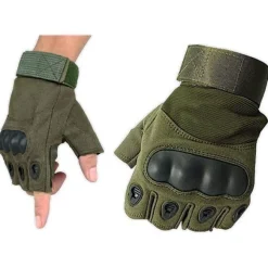 Taktische Militärische Handschuhe Fingerlose Kampfhandschuhe XL