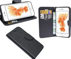 Tasche Apple iPhone 8 Plus Gold Handyhülle Schutzhülle Flip Case Cover Etui Hülle