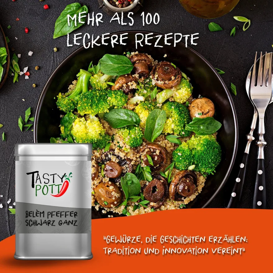 Tasty Pott Belem Pfeffer schwarz ganz - im Beutel