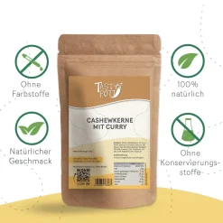 Tasty Pott Cashewkerne Curry geröstet und gesalzen - im Beutel