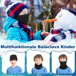 Tavaler Kinder Schlauchschal Winter 2 Stück - Multifunktionstuch, winddicht