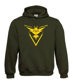 Team Instinct Pokemon Go Tee Za I Sprüche I Fun I Lustig bis 5XL I Herren Hoodie