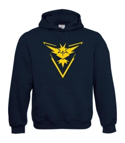 Team Instinct Pokemon Go Tee Za I Sprüche I Fun I Lustig bis 5XL I Herren Hoodie