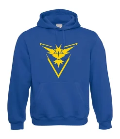 Team Instinct Pokemon Go Tee Za I Sprüche I Fun I Lustig bis 5XL I Herren Hoodie