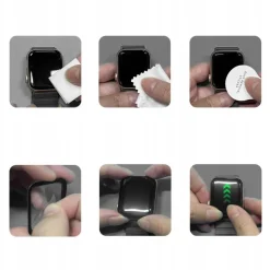 Tech-Protect Glass Flex+ Hybridglas 2er-Pack für Apple Watch 10 46 mm – Schwarz
