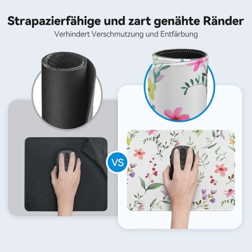 Tecknet Mauspad 28 x 21 cm, wasserdicht, rutschfest, für PC, Büro, Gaming