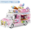 608 Teile Set Kinder Bausteine Friends City Trucks Kuchen Auto Puzzle Spiel