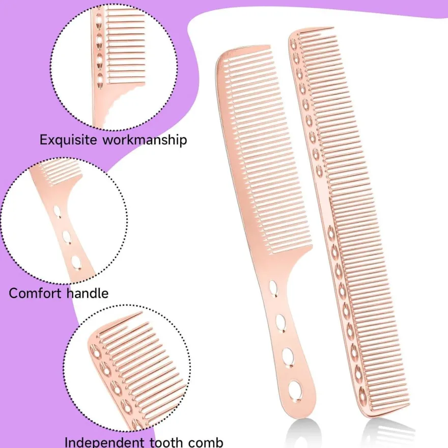 4-teiliges Friseurset: Aluminium