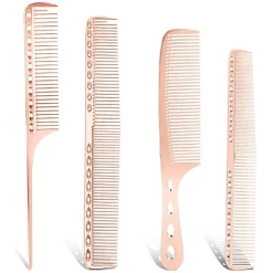 4-teiliges Friseurset: Aluminium
