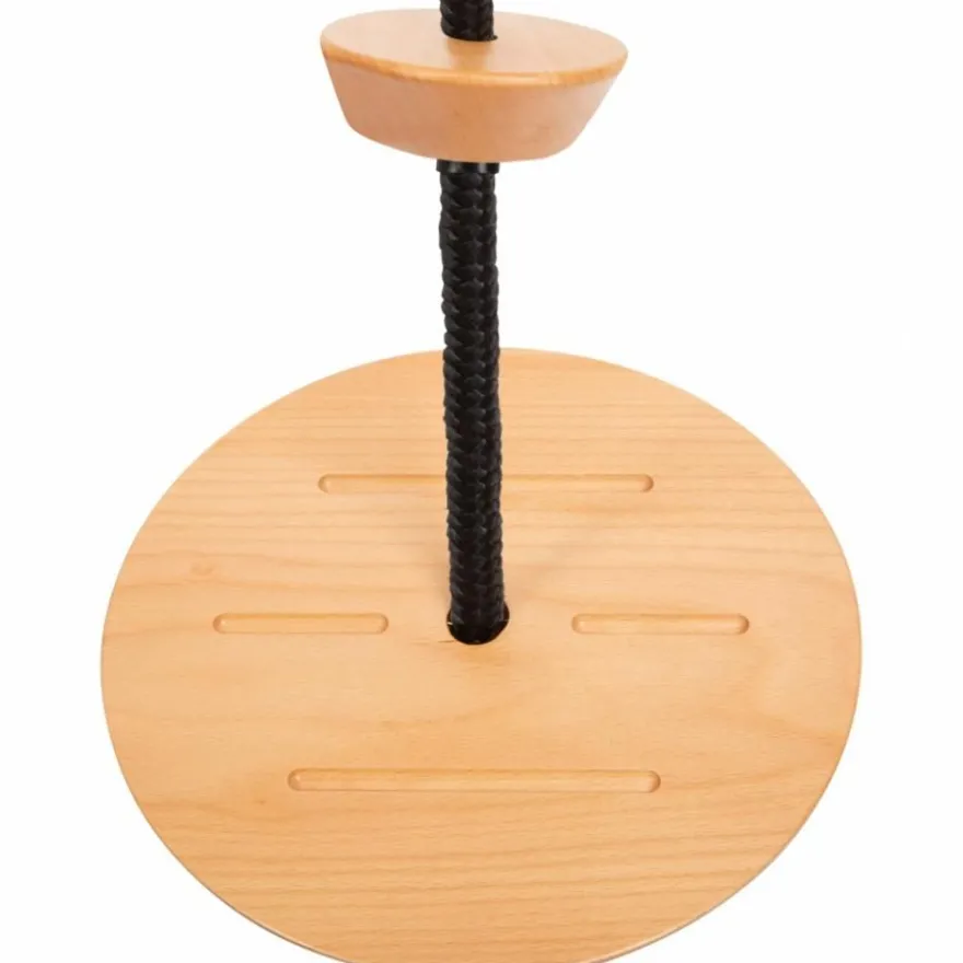 Tellerschaukel mit Kletterseil - Black Line