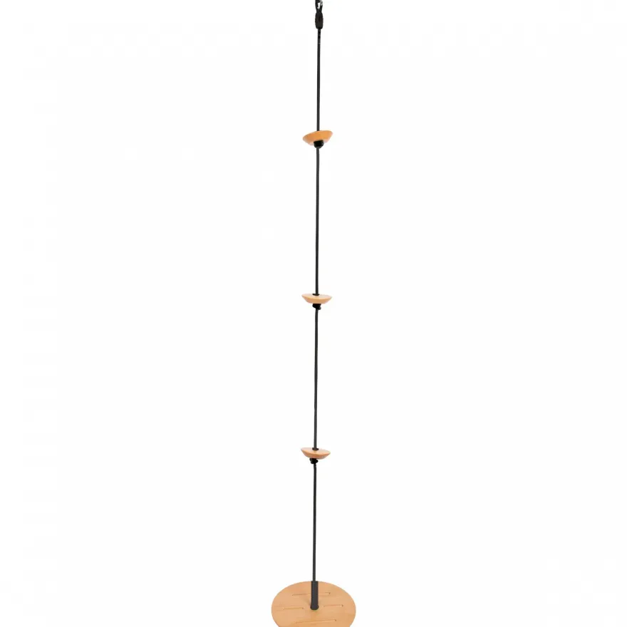 Tellerschaukel mit Kletterseil - Black Line