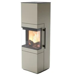 Tenno Champagner Panorama Kaminofen 6kW