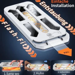 Tentoki Sichtschutz Panzerglas für iPhone 15 Pro (6,1 Zoll) - 2 Stück, 25°