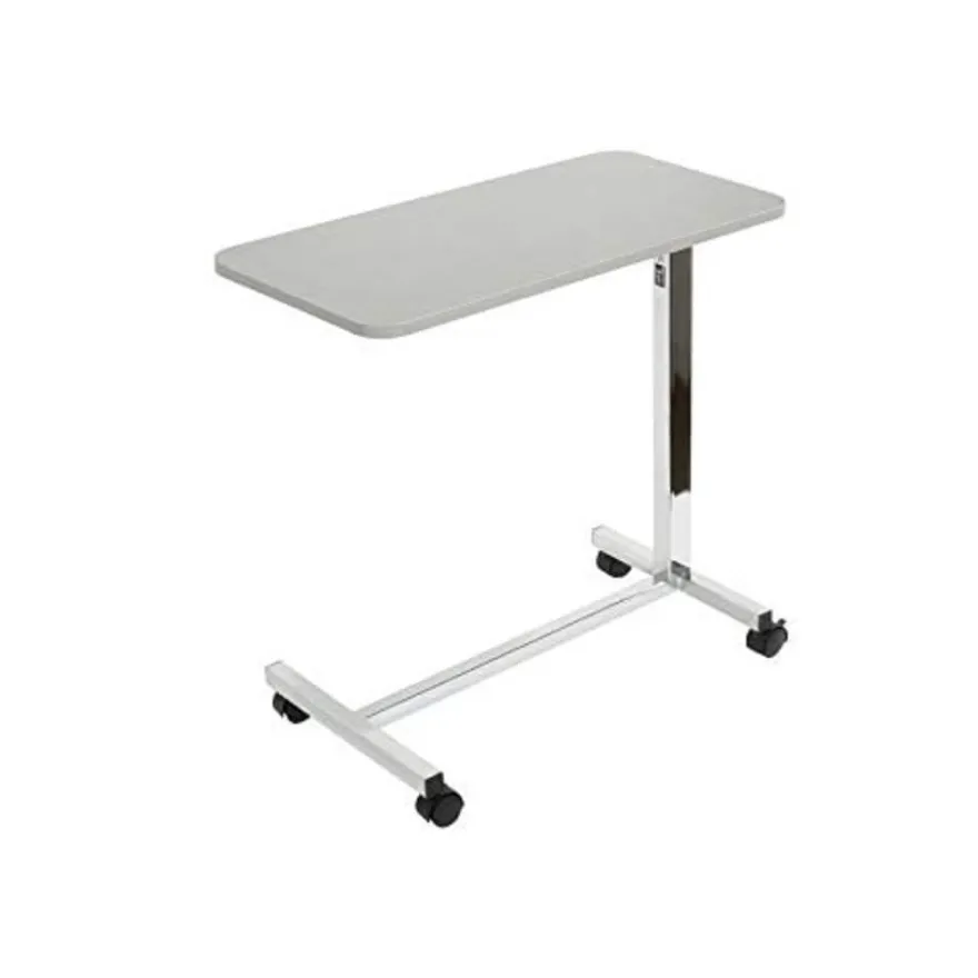 Teqler Betttisch höhenverstellbar 71,5 bis 114 cm Beistelltisch mit Rollen