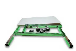 Teqler Betttisch höhenverstellbar 71,5 bis 114 cm Beistelltisch mit Rollen