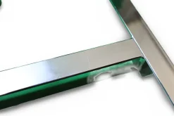 Teqler Betttisch höhenverstellbar 71,5 bis 114 cm Beistelltisch mit Rollen
