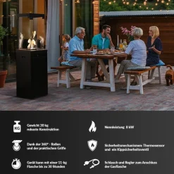 Terrassenheizer Gas PATIO LIGHT granito