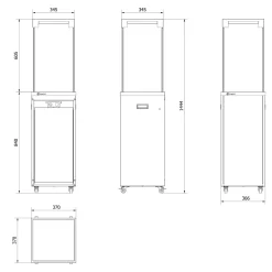 Terrassenheizer Gas PATIO LIGHT granito