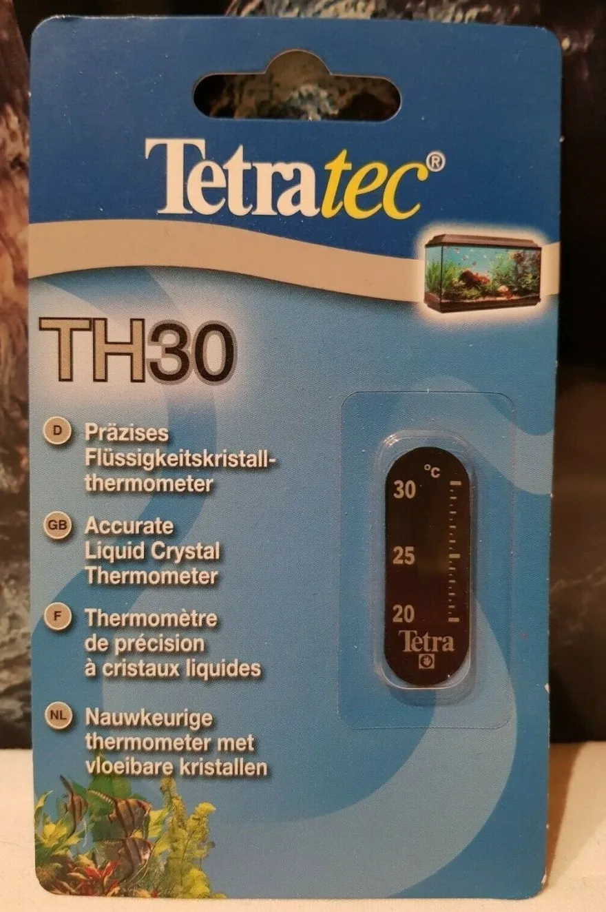 Tetra Tetratec TH30 präzises Flüssigkeitskristall klebe Thermometer Aquarium TOP