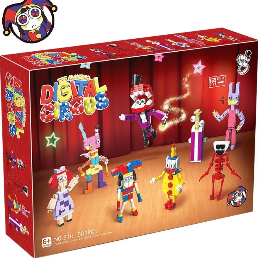 The Amazing Digital Circus Pomni Block Puzzlespiel Teenager DIY Bausteine Ornamente