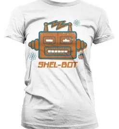 The Big Bang Theory Shel-Bot Girly T-Shirt Damen White