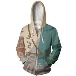 The Legend of Zelda Tears of the Kingdom 3D Hoodies Zip Sweatshirts Jacke Mantel