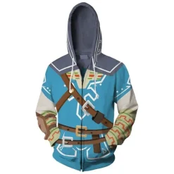 The Legend of Zelda Tears of the Kingdom 3D Hoodies Zip Sweatshirts Jacke Mantel