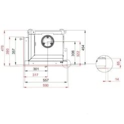 Therm 6CL Eckkamineinsatz Linksverglast 6kW