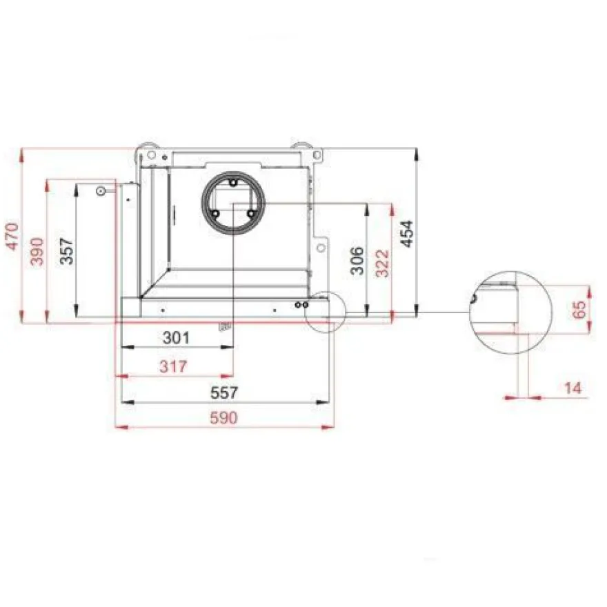 Therm 6CL Eckkamineinsatz Linksverglast 6kW
