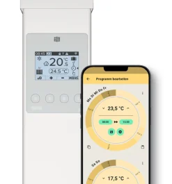 Thermotec AeroFlow SLIM 1600 Elektro-Flächenspeicherheizung 1600W FlexiSmart