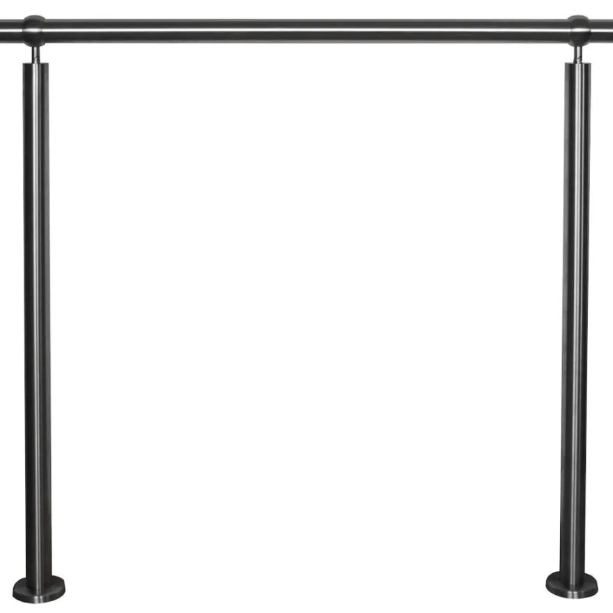 TIBU Geländer Edelstahl V2A Aufmontage Treppe Balkon Terrasse Brüstung Handlauf