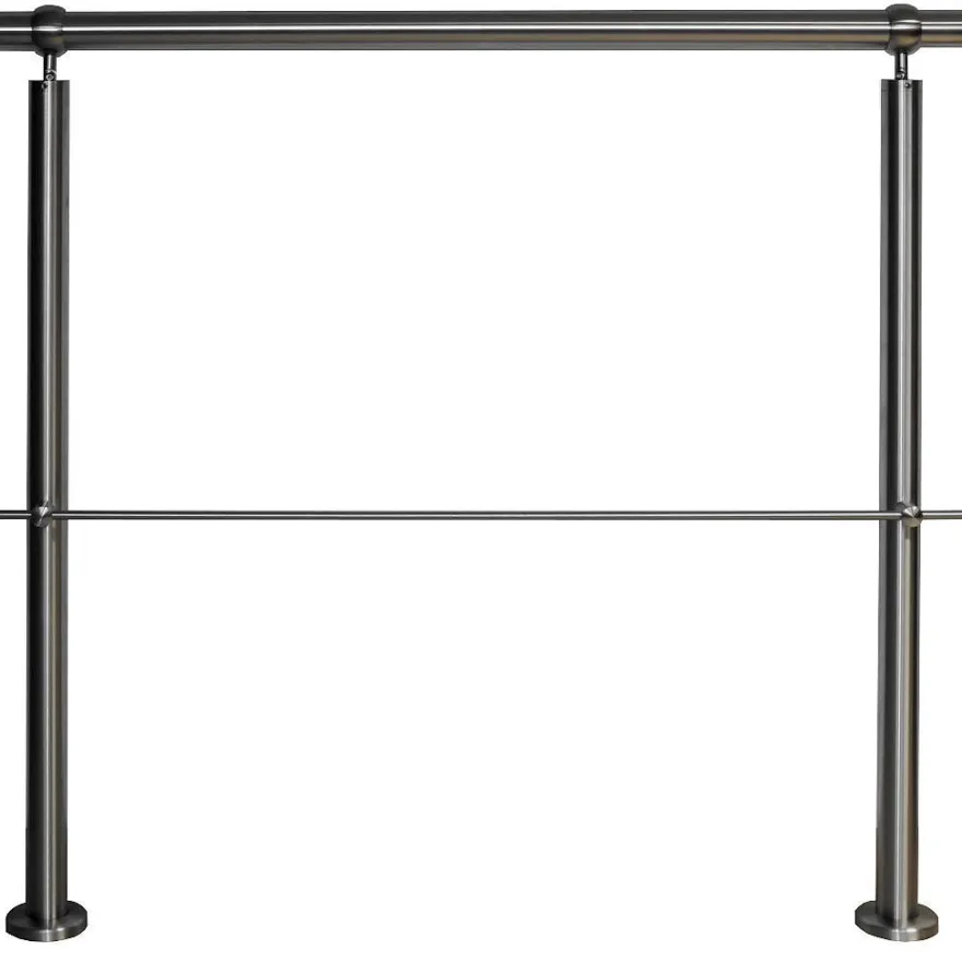 TIBU Geländer Edelstahl V2A Aufmontage Treppe Balkon Terrasse Brüstung Handlauf