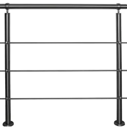 TIBU Geländer Edelstahl V2A Aufmontage Treppe Balkon Terrasse Brüstung Handlauf