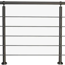 TIBU Geländer Edelstahl V2A Aufmontage Treppe Balkon Terrasse Brüstung Handlauf