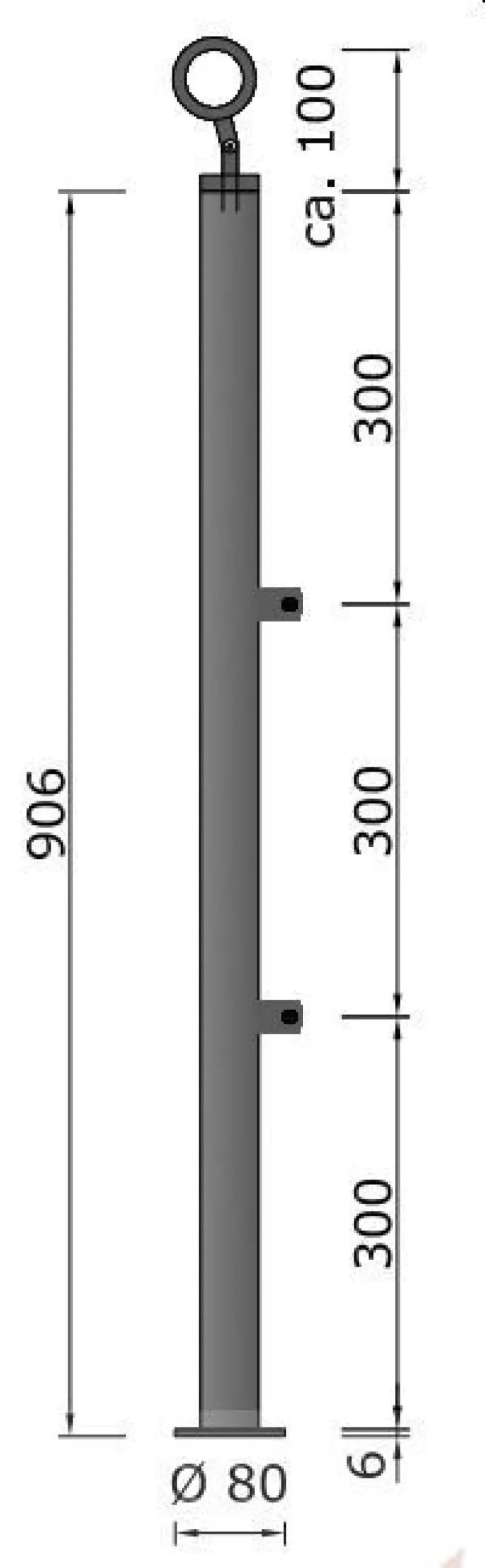 TIBU Geländer Edelstahl V2A Aufmontage Treppe Balkon Terrasse Brüstung Handlauf