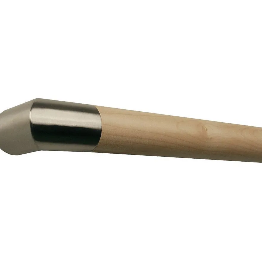 TIBU Handlauf Ahorn Holz Ø42mm Edelstahlenden V2A Geländer Wandhandlauf ohne Halter