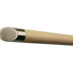 TIBU Handlauf Ahorn Holz Ø42mm Edelstahlenden V2A Geländer Wandhandlauf ohne Halter