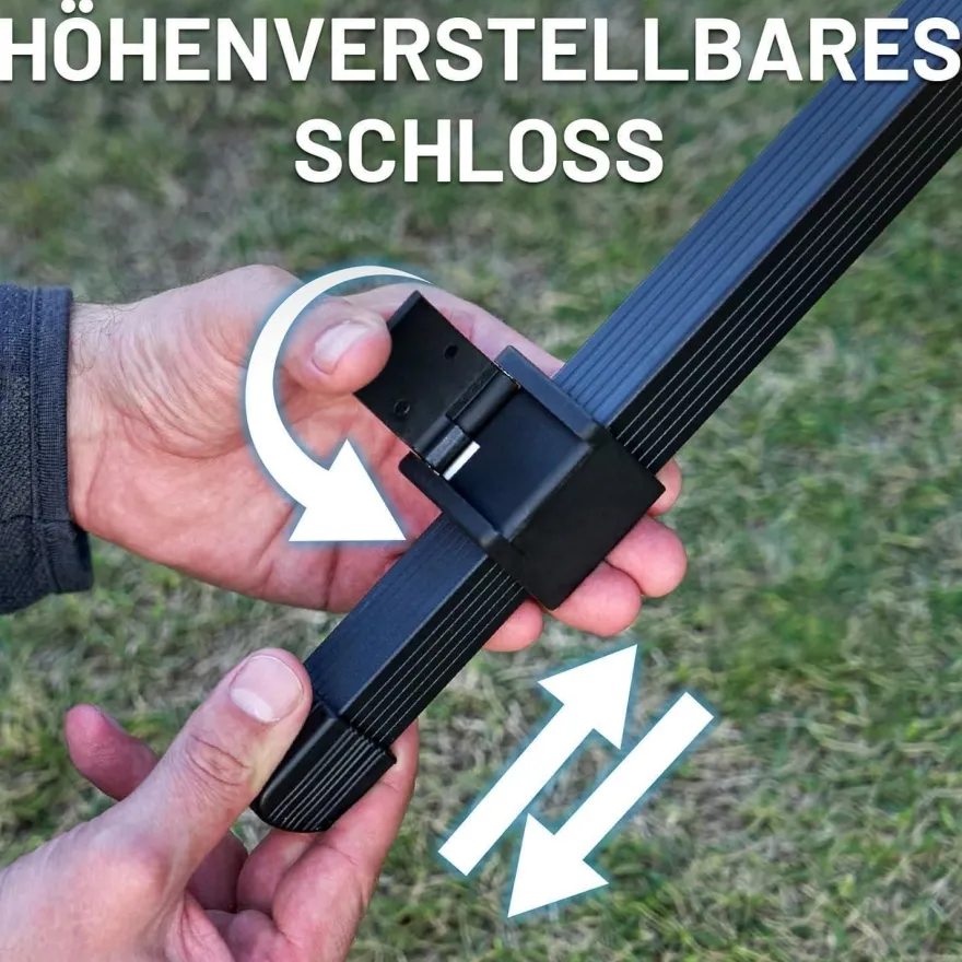 TIMBER RIDGE Campingtisch Klappbar, Höhenverstellbar, Tragbar Aluminium mit