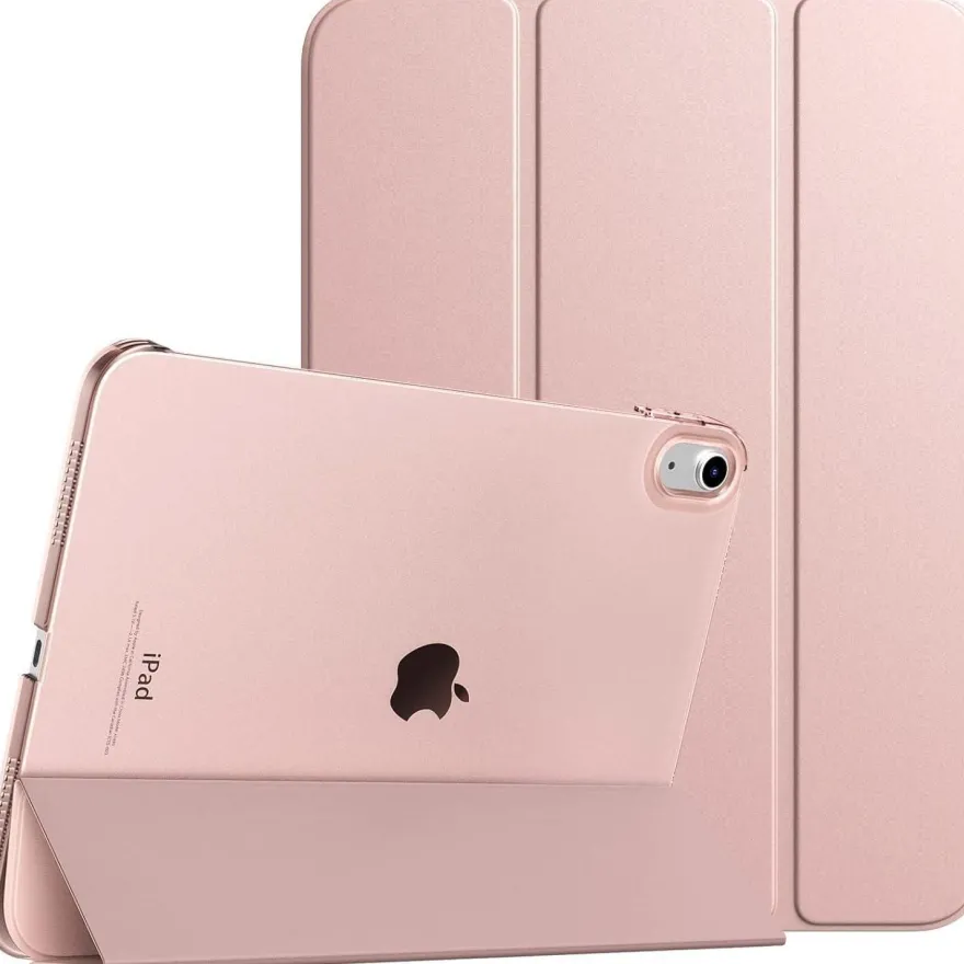 TiMOVO Hülle für iPad 11. / 10. Generation, Rosagold, Transluzent Hart PC