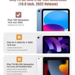TiMOVO Hülle für iPad 11. / 10. Generation, Rosagold, Transluzent Hart PC